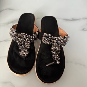 Rhinestone Blink Platform Sandal